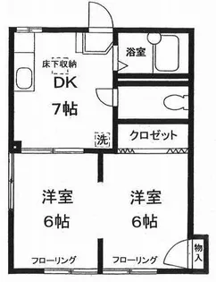 フラットIII【1階】の間取り