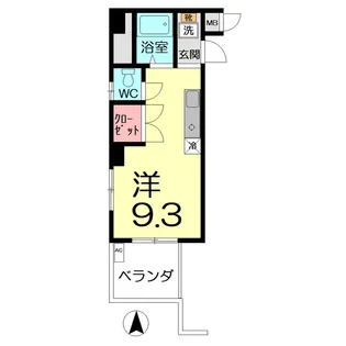 サンロイヤル大宮【6階】の間取り