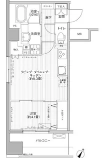 ラポルト祐天寺【3階】の間取り