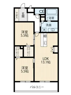 グラン シャテーヌ【2階】の間取り