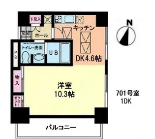 クオーレ【7階】の間取り