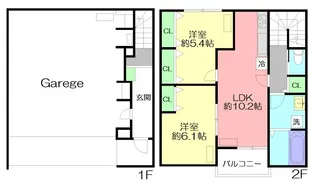 パインズガレージの間取り