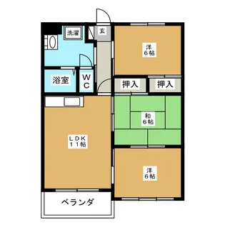 フィールドマンション【1階】の間取り