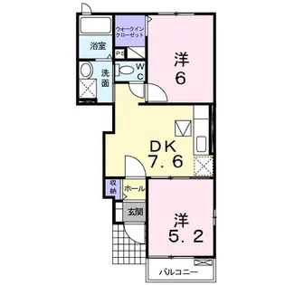 香川県三豊市豊中町本山乙【アパート】の間取り