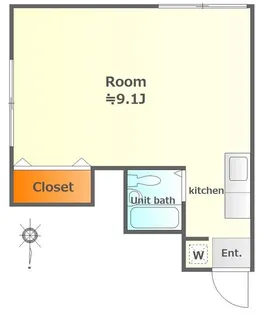 エリントン【1階】の間取り