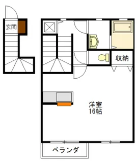 ヴィーノ ロッソ【2階】の間取り