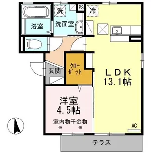 長野県長野市大字川合新田【アパート】の間取り