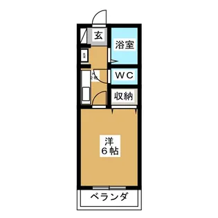 コーポ六軒【1階】の間取り