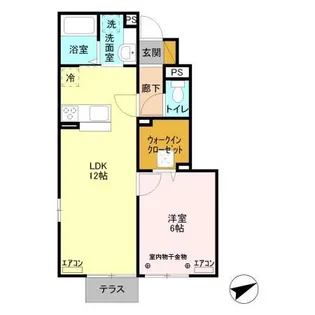 埼玉県加須市花崎2【アパート】の間取り