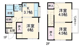 千葉県船橋市飯山満町2【一戸建】の間取り