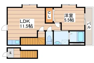 サクセス黒松【2階】の間取り
