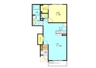 エレガンシア【1階】の間取り
