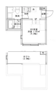 テラス金町【1階】の間取り