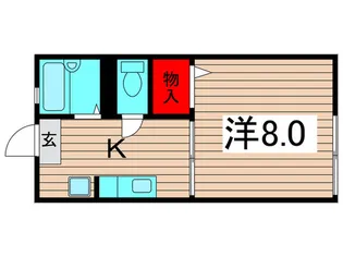 細井ハイツ2【1階】の間取り