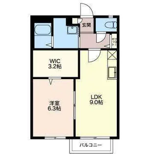プレステージKM【2階】の間取り