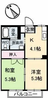 2Kの間取り画像