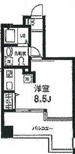 1Kの間取り画像