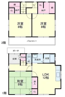 静岡県掛川市水垂【一戸建】の間取り