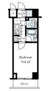 ルーブル清澄白河弐番館【7階】の間取り