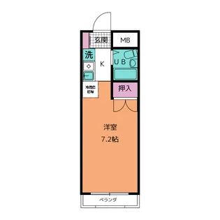 サンハイツ御幸【3階】の間取り