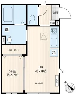 ビューノ上池袋【1階】の間取り