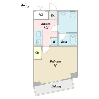 シティーコート北大塚【2階】の間取り