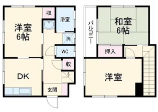 埼玉県上尾市二ツ宮【一戸建】の間取り