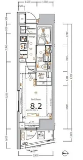 XEBEC大鳥居ASYLCOURT【4階】の間取り