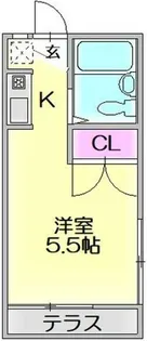 神奈川県横浜市西区浅間台【アパート】の間取り