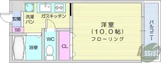 サンガーデン東照宮【1階】の間取り