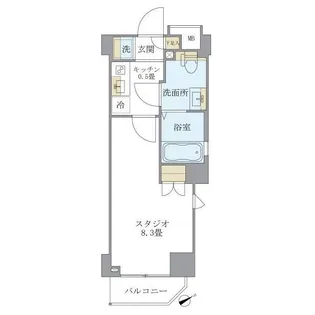 リージア中野新橋【2階】の間取り