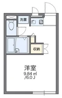 レオパレスクレールアピテ【1階】の間取り