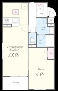T annex【2階】の間取り