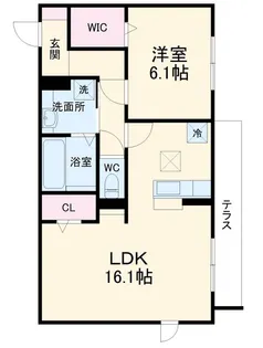 レーヴIII【1階】の間取り