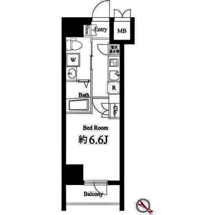 ハーモニーレジデンス横浜みなとみらい#001【5階】の間取り