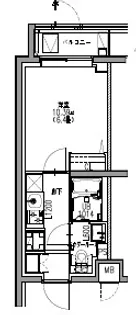 S-RESIDENCE行徳courant【1階】の間取り