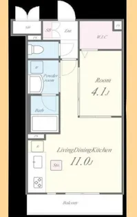 ル・ヴェール朝霞【1階】の間取り