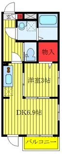 東京都北区赤羽北1【マンション】の間取り