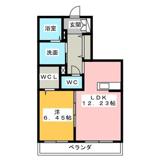 ルピナス ファースト【1階】の間取り