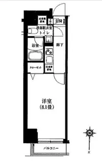 ルフレ新宿ノース【3階】の間取り