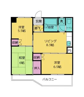 ピアチェーヴォレ【3階】の間取り