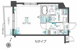 フェニックス西蒲田【5階】の間取り