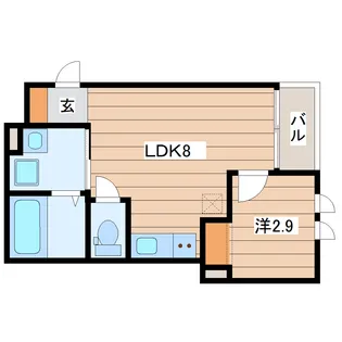 プルミエールJINNO【2階】の間取り