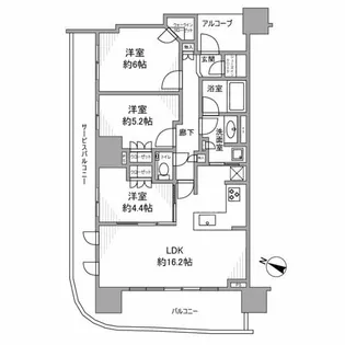 ドレッセタワー南町田グランベリーパーク【10階】の間取り