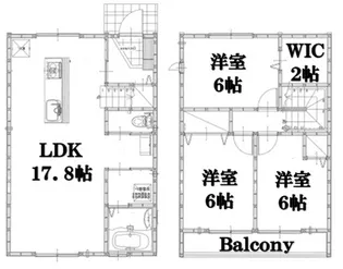 広島県東広島市西条町寺家【一戸建】の間取り