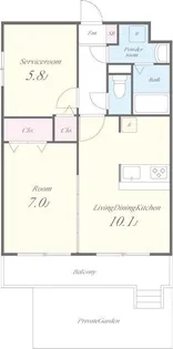 アトリオ石神井公園【2階】の間取り