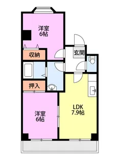 サルビア【3階】の間取り