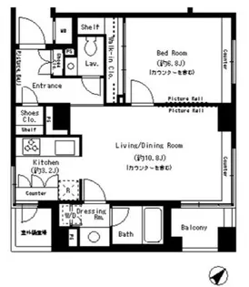 パークアクシス溜池山王【3階】の間取り