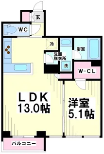 東京都渋谷区笹塚2【マンション】の間取り