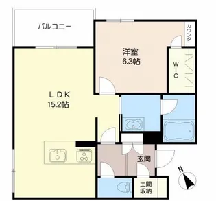 シャーメゾンステージ新成【2階】の間取り